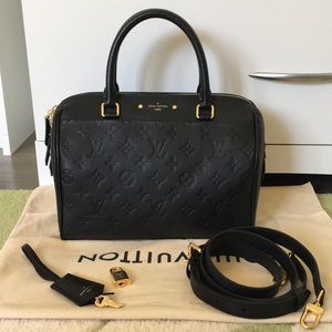 Louis Vuitton Speedy 25 Empreinte Black
